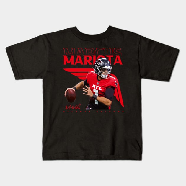 Marcus Mariota Kids T-Shirt by Juantamad